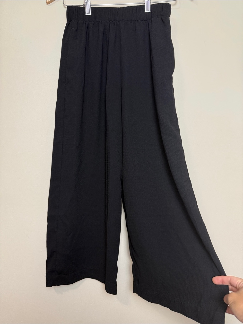 Dynamite Black Wide-Leg Elastic Waist Pants size XS